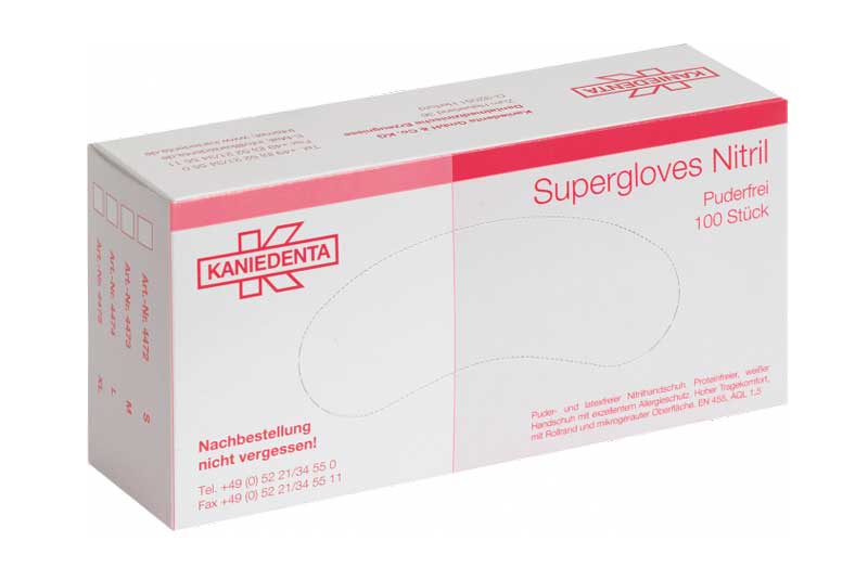 Supergloves Nitril Weiß | Hygiene-Total